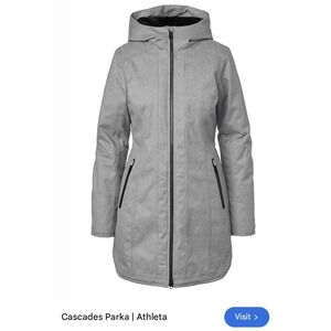 Winter Coat Womens Sz M Athleta Cascades Parka Waterproof Heavyweight Jacket